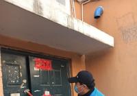 清除“野廣告”，煙廠社區(qū)包保單位熱情高