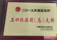河南街道白樺社區榮獲“延邊州五四紅旗團支部”稱號